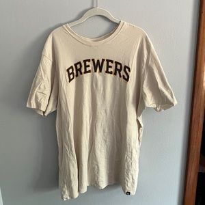 47 Brand Cream Milwaukee Brewers Tee, Men’s XL